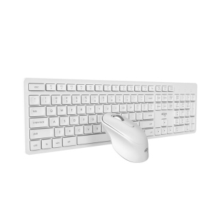 Aigo MK500 USB Wireless Keyboard & Mouse Combo Set - White
