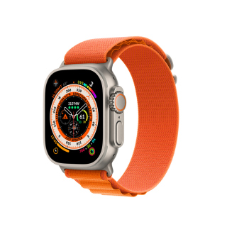 Apple Watch Ultra GPS + Cellular 49MM Titanium Case With Alpine Loop Orange