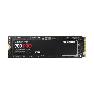 Samsung 980 Pro 1TB PCle 4.0  NVMe M.2 SSD R/W Up to 7,000/5000 MB/s