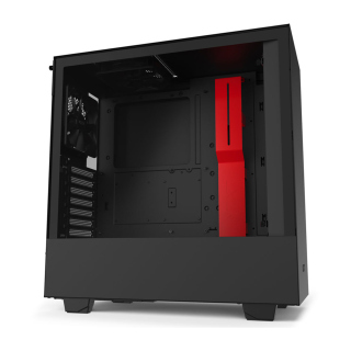 NZXT H510 Compact Mid Tower Tempered Glass Case - Black/Red