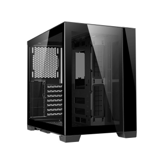 LIAN LI O11 Dynamic Mini Front And Side Tempered Glass Panel Micro ATX Tower Case - Black (No Fans Included)
