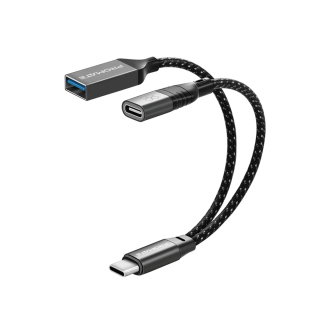 Promate OTGLink-C USB-C OTG Media Adapter - Black