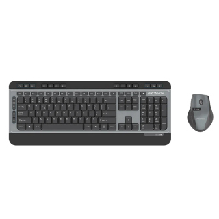 Promate Sleek Wireless Multimedia Keyboard & Mouse Combo Set