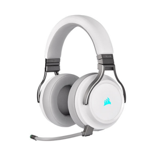 Corsair Virtuoso RGB 7.1 High-Fidelity Wireless/USB/3.5mm Gaming Headset For PC,PS4/PS5 &amp; Smart Devices-White