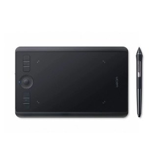 Wacom Intuos Pro Creative Pen Tablet Small Customizable ExpressKeys, Radial Menu, pen side switches - Black