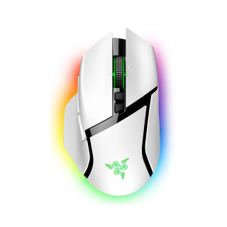 Razer Basilisk V3 Pro Customizable Wireless Ergonomic Gaming Mouse With Razer Chroma RGB - White Edition