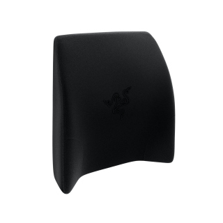 Razer Lumbar Cushion Support for Gaming Chair Wrapped in Plush Black Velvet
