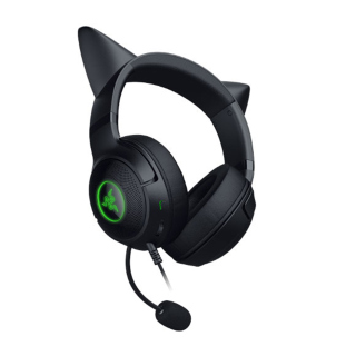Razer Kraken Kitty V2 Wired Gaming Headset RGB With Kitty Ears - Black