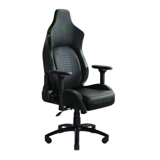 Razer Iskur Gaming Chair with Built-in Lumbar Support Multi-Layered Synthetic Leather Material - Black/Green
