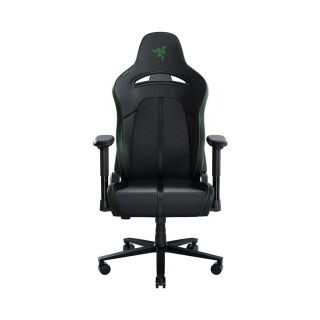 Razer Enki X Essential Leather Gaming Chair For Gaming Performance - Black/Green