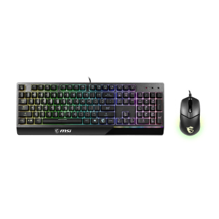 MSI Vigor GK30 Combo Gaming KeyBoard Mechanical-Like Plunger Switch + Clutch GM11 Wired Gaming Mouse