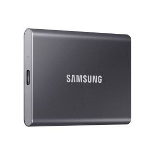 Samsung T7 2TB Portable SSD Up to 1050 MB/s Read Speed - Titanium Grey