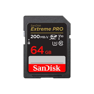 SanDisk Extreme Pro SDXC UHS-I Memory Card 64GB Read Speed up to 200 MB/s