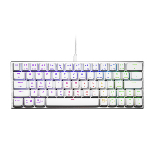 Cooler Master SK620 60% RGB Mechanical Wired Gaming Keyboard With Low Profile Clicky Blue Switch - White 