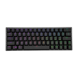 Cooler Master SK622 Wireless/Bluetooth 60% RGB Mechanical Keyboard With Low Profile Clicky Blue Switch - Black