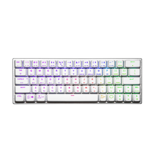 Cooler Master SK622 Wireless/Bluetooth 60% RGB Mechanical Keyboard With Low Profile Liner Red Switch - Silver