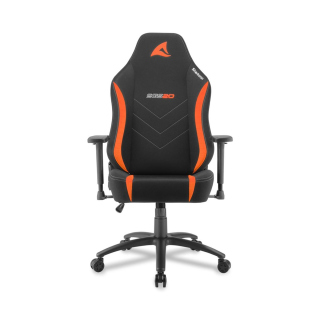 Sharkoon Skiller SGS20 Fabric Gaming Chair High-Density Mould Shaping Foam, Conventional Tilt, 3D Adjustable Armrests, Fabric Seat - Black/Orange