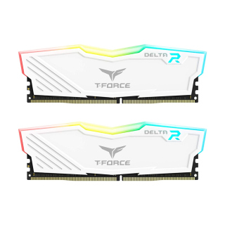 TeamGroup T-Force DELTA RGB 16GB (2x8GB) DDR4 3600MHz CL18 Memory Kit - White