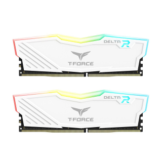 TeamGroup T-Force DELTA RGB 32GB (2x16GB) DDR4 3600MHz CL18 Memory Kit - White