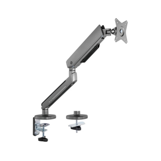 Twisted Minds Single Monitor Arm - Grey (17"-32" Flat & Curved Monitors) With RGB Lighting