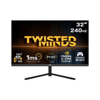 Twisted Minds 32'' Fast VA Panel 240Hz 1ms FHD HDMI 2.1 HDR Gaming Monitor (PS5 Compatible)