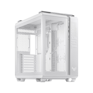 Asus TUF Gaming GT502 PLUS Mid Tower Steel Plastic TG Front Side & Left Side Tempered Glass Panel Case - White