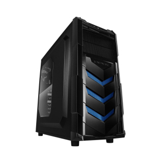 RaidMax Vortex V4 ATX Mid Tower Steel Plastic Gaming Case - Black