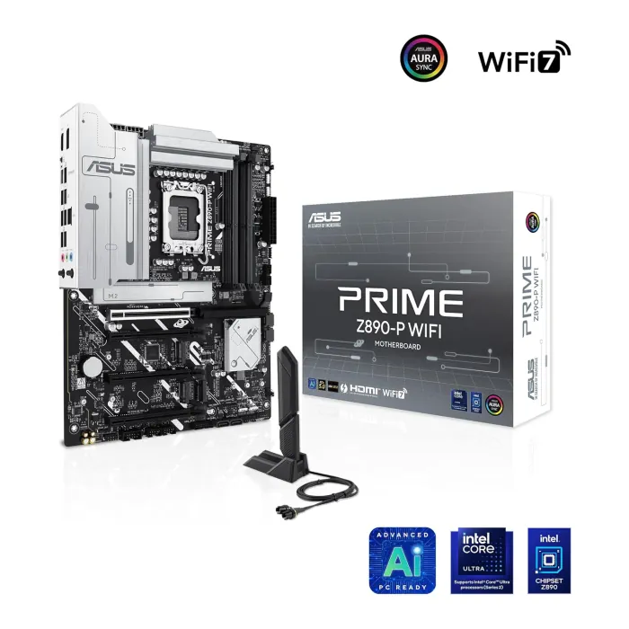 Shop Asus Prime Intel Core Ultra Z890-P Wifi 7 DDR5 Gaming