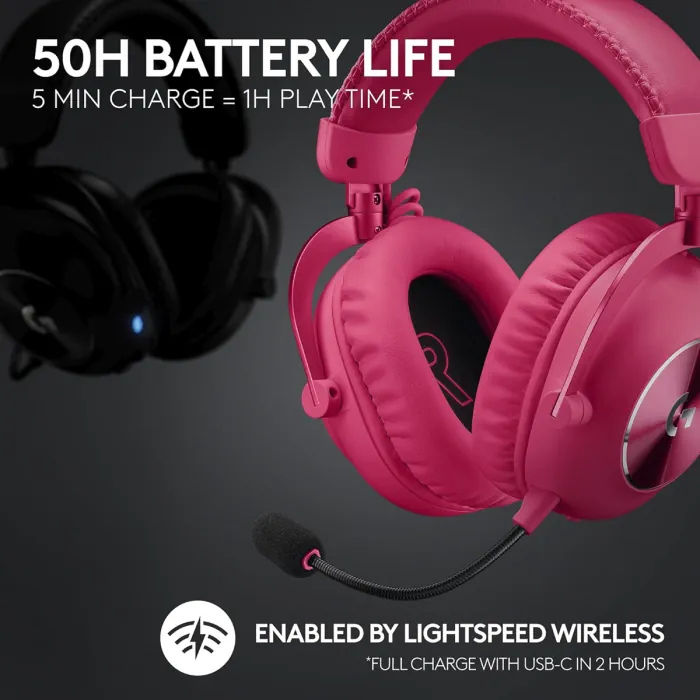 Shop Logitech G PRO X 2 Lightspeed Wireless/Bluetooth/USB/ 3.5mm