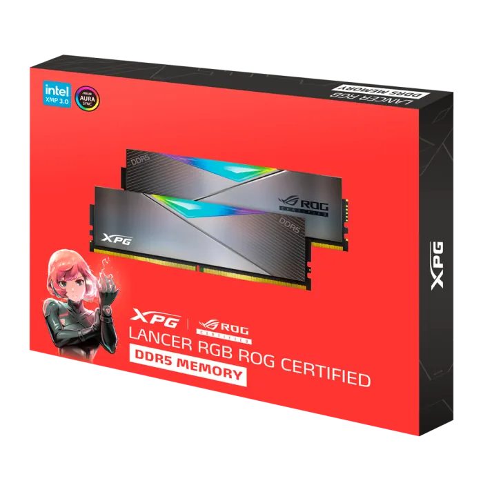 Shop XPG Lancer - 32GB (2x16GB) - 6600 MHz DDR5 RGB ROG Certified