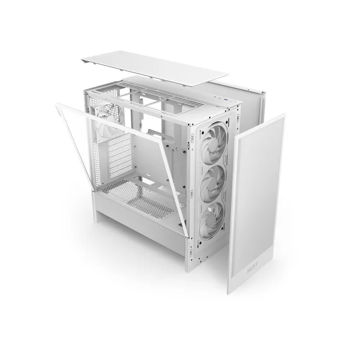 Shop NZXT H5 Flow RGB (2024) Compact Mid-Tower ATX Case With RGB
