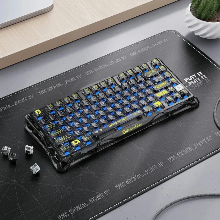 GravaStar Mercury K1 Lite 75% Wireless Mechannical Gaming Keyboard