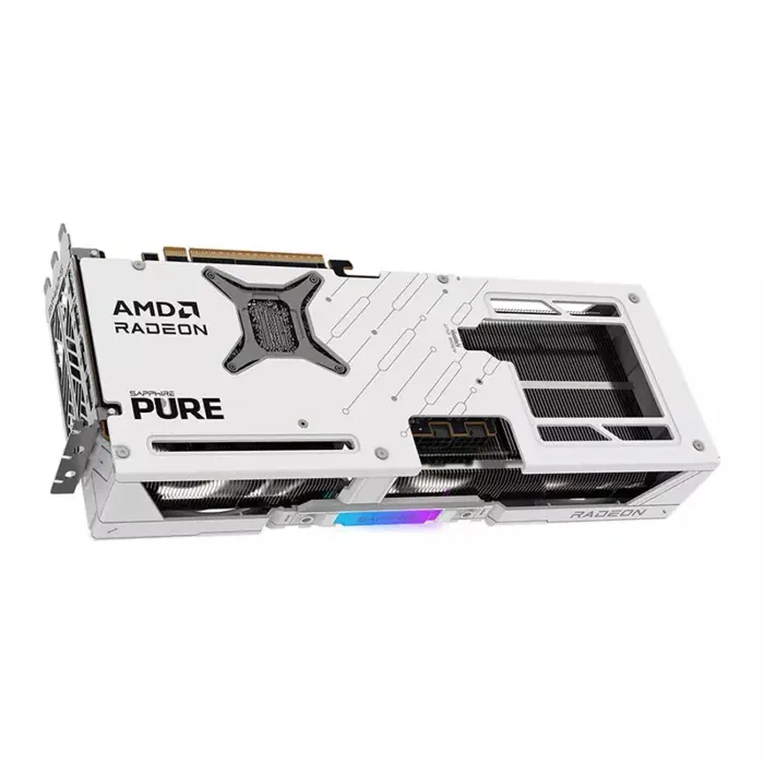 Shop Sapphire Pure AMD Radeon RX 9070 16GB OC Graphic Card - White