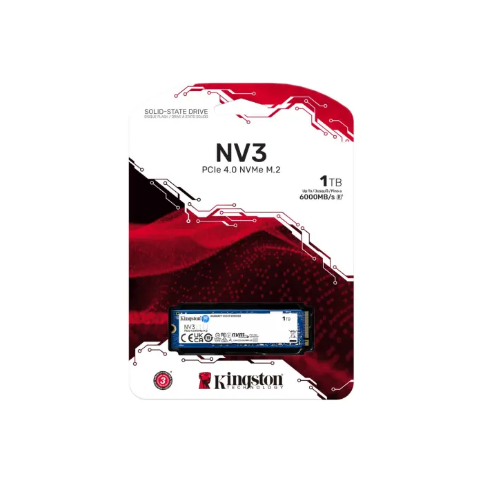 Shop Kingston NV3 1TB PCIe 4.0 NVMe M.2 Up to 6000 MB/s - Next Store